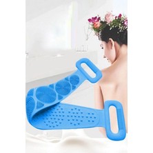 Gampus Banyo Duş Sırt Kesesi Çift Taraflı Silikon Lifi Fırçası 70 cm