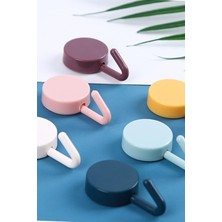 Gampus Kendinden Yapışkanlı 5li Retro Askı Banyo Mutfak Hol Askılık Pratik Tasarım Şirin Askılık