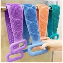 Gampus Banyo Sırt Kesesi Çift Taraflı Silikon Duş Lifi Fırçası