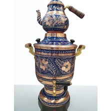 Işlemeli Bakır Semaver-Elektrikli Bakır Semaver