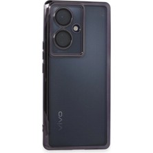 MiraLive Vivo V29 Lite Kılıf Razer Lensli Silikon - Mor (K95)