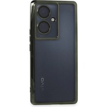 MiraLive Vivo V29 Lite Kılıf Razer Lensli Silikon - Yeşil (K95)