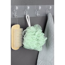 Gampus 5'li Şeffaf Süper Yapışkan Askı Banyo, Mutfak Düzenleyici Askı