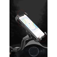 Gampus Bisiklet ve Motosiklet Için Telefon Tutucu 360 Derece Ayarlanabilir