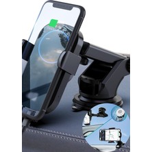 Gampus 1 Adet Uzayabilen Vantuzlu Araç Torpido Üstü Teleskobik Telefon Tutacağı