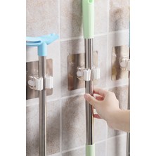 Gampus Süpürge ve Paspas Tutucu Duvar Askısı Mop Tutucu Askı 1 Adet