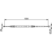 Bosch 1987482491 Arka El Fren Teli 34406792268 34406792269 34406857640