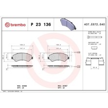 Brembo P23136 On Fren Balatasi 155253629 1611839280 1612433780