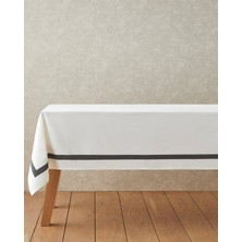 English Home Veloria Polyester Masa Örtüsü 150X200 cm Siyah - Beyaz