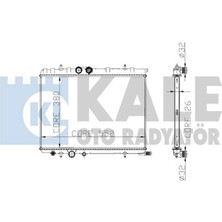 Kale Mtxdpn Radyatör P206-P307-XSARA 2.0i 16V 1 Sira Alb Sistem Tahliye Musluklu