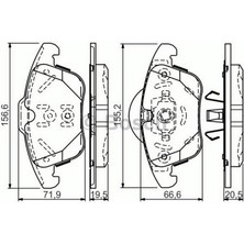 Bosch Mtxdpn On Fren Balatasi Evoque 12-18 Freelander 2 06-14 / Mondeo Iv 07 / S Max Galaxy 07 Volvo S60 Ii 1.5 T3 15 18 S80 Ii 2.0 08 12 V60 I 11 15 V70 Iii 09 15 XC70 Ii 09 12