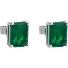 Shine of Magic Jewelry Emerald Grace Earrings | Silver Kadın Küpe