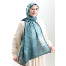 Karaca Doğal Elyaf Şal 82010-12 Petrol Mavisi