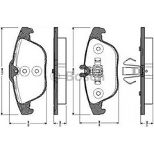 Bosch Mtxdpn Fren Balatasi Arka [ Mercedes C 180 Cgi 2009-2012 , Glk 220 Cdi 2008-2015 ]