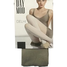 Venüs Shopping Daymod Kadın Delhi File Desenli Külotlu Çorap