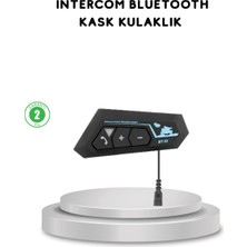 BYZM BT22 Kask Bluetooth Kulaklık 5.0 Gürültü Engelleyici ve Eller Serbest Kullanım