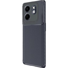 MiraLive Infinix Smart 9 Kılıf Auto Focus Karbon Kapak - Lacivert (K95)