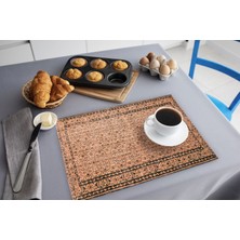 TURKISHRUG KINGDOM Çok Renkli Yıkanabilir Sofra Altlığı 30X40