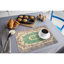 TURKISHRUG KINGDOM Canlı Desenli Polyester Sofra Servisi