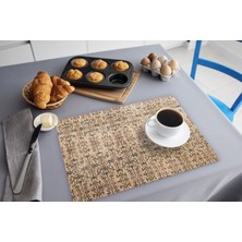 TURKISHRUG KINGDOM Yıkanabilir Renkli Polyester Dikdörtgen Supla Seti