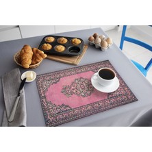 TURKISHRUG KINGDOM Canlı Renkli Polyester Silinebilir Amerikan Servis