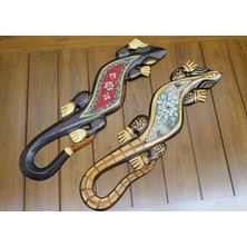 MCM Group Ahşap Duvara Asmali Kertenkele Figürü Galileo-20 ( Lisinya )