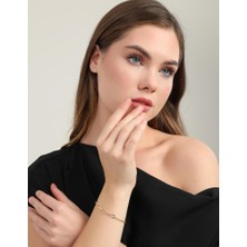 Sembol Gold Gold Armoni Altın Bileklik 18-20 cm