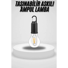 Belle Fusion Bfs Taşınabilir Askılı Ampul Kamp Lambası Askılı Type-C Şarjlı Bahçe Lambası