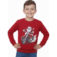 Crassi Erkek Çocuk Noellik Baskılı Sweatshirt 2 İplik Şardonlu