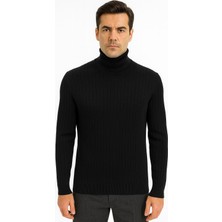 Fabio Cassani Huffa Desenli Erkek Slim Fit Boğazlı Erkek TRIKO-7431