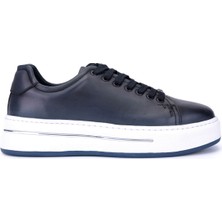Tamer Tanca Erkek Hakiki Deri Lacivert Sneakers & Spor Ayakkabı 298 3259-8086 Erk Ayk SK25-26 Lacı Dr Alkl