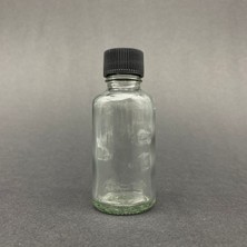 JUNIBELIW 9 Adet 30ML Cam Şişe Siyah Plastik Kapaklı Çok Amaçlı Shot Şişesi Meyve Suyu Kamp Shot Şişesi 9X30ML