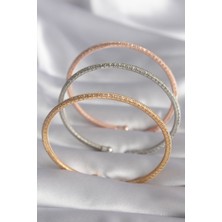 MCM Group Pirinç Mix Renk Hasır Model Zirkon Taş Detay Kadın Bileklik Seti - Lisinya