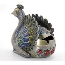 MCM Group Metal Tavuskuşu Figürü Küllük ALK1663 ( Lisinya )