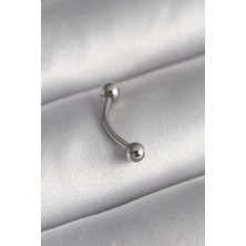 MCM Group 316L Çelik Gümüş Renk Topçuk Model Piercing - Lisinya