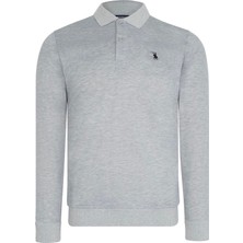 V9007 Dewberry Erkek Sweatshırt-Gri