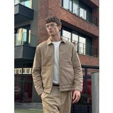 Danger Erkek Pamuklu Mont Ceket Vizon