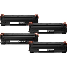 Hp 83A-CF283A Muadil Toner - Hp Laserjet Pro M201DW Yazıcı Uyumlu 4 Adet