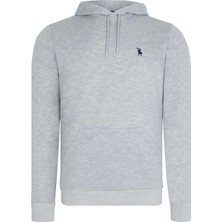 V4011 Dewberry Erkek Kapşonlu Sweatshırt-Gri