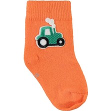 Civil Baby Erkek Bebek Aksesuarlı Sarı-GD1 Çorap %77 Pamuk 2'li Paket 16-18 Ay
