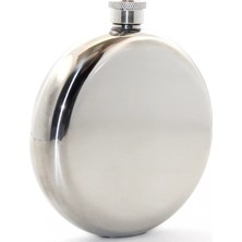 Paslanmaz Çelik Yuvarlak 8 Oz Tekli Matara ALK2677