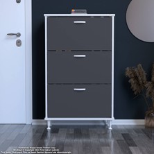 Modilayn Varbi Antre Hol 72 X127 X26 cm Lik 3 Düşer Kapak 6 Göz Bölmeli Ayakkabılık