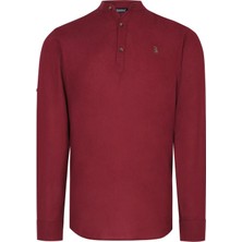 G983 Dewberry Hakim Yaka Erkek Gömlek-Bordo