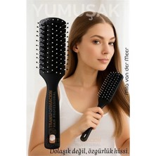 MiraLive 40 Ayak Nano Dolaşık Saç Açıcı Tarak, Karbon Plastik Gövde, Havalandırmalı Tasarım