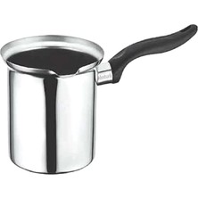 FourForce Fincan Hacimli Paslanmaz Çelik Büyük Boy Cezve No:5 Çok Amaçlı Kullanıma Uygun Mama Isıtma Kabı