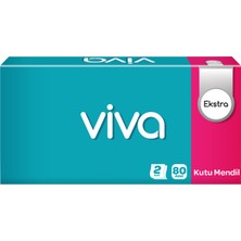 Viva Kutu Mendil 80 Yaprak 3 Adet