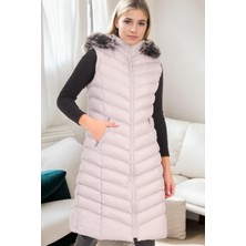 Z9684 Dewberry Bayan Yelek-Açık Gri