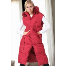 Z8744 Dewberry Bayan Yelek-Bordo
