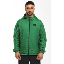 Erkek Içi Astarlı Su ve Rüzgara Dayanıklı Kapüşonlu Cepli Yağmurluk