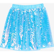 Barbie Normal Bel Normal Mavi Pullu Kısa Kız Çocuk Etek BRB5WG-ETK6656